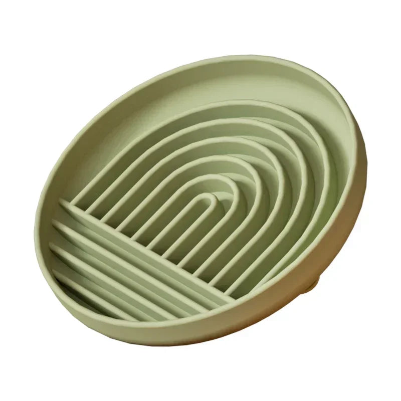 Pet Feeding Essentials | Slow Feeder Dog Bowl with Anti-Choking Design | Non-Slip Silicone for Healthy Digestion o